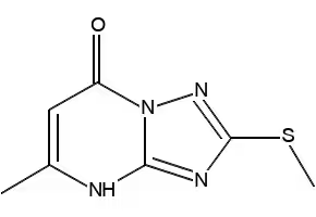 6-BROMO-5-METHYL-2-(METHYLTHIO)-[1,2,4]TRIAZOLO[1,5-A]PYRIMIDIN-7-OL structure, CAS 104690-49-5