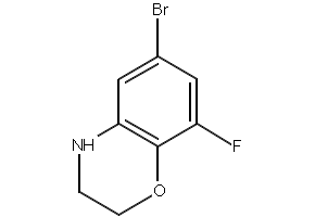 6-BROMO-8-FLUORO-3,4-DIHYDRO-2H-BENZO[B][1,4]OXAZINE structure, CAS 1256255-94-3