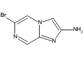 6-BROMOIMIDAZO[1,2-A]PYRAZIN-3-AMINE structure, CAS 767342-46-1