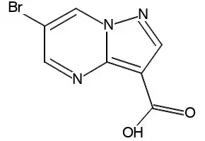 6-BROMOPYRAZOLO[1,5-A]PYRIMIDINE-3-CARBOXYLIC ACID structure, CAS 912773-22-9