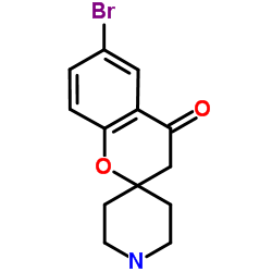 6-BROMOSPIRO[CHROMAN-2,4'-PIPERIDIN]-4-ONE structure, CAS 690632-08-7