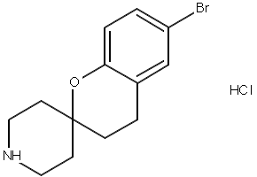 6-BROMOSPIRO[CHROMAN-2,4'-PIPERIDIN]-4-ONE HYDROCHLORIDE structure, CAS 921760-46-5