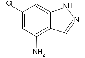 6-CHLORO-1H-INDAZOL-4-AMINE structure, CAS 885519-32-4