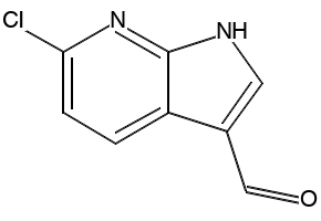 6-CHLORO-1H-PYRROLO[2,3-B]PYRIDINE-3-CARBALDEHYDE structure, CAS 383875-59-0