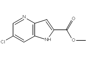 6-CHLORO-1H-PYRROLO[3,2-B]PYRIDINE-2-CARBOXYLIC ACID METHYL ESTER structure, CAS 1083196-33-1