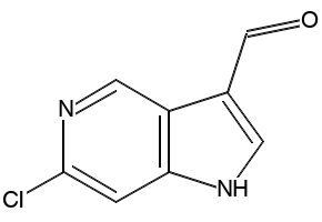 6-CHLORO-1H-PYRROLO[3,2-C]PYRIDINE-3-CARBALDEHYDE structure, CAS 1000341-64-9