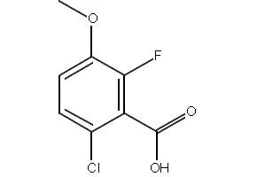 6-CHLORO-2-FLUORO-3-METHOXYBENZOIC ACID structure, CAS 886499-58-7