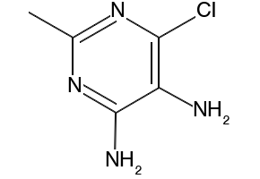 6-CHLORO-2-METHYLPYRIMIDINE-4,5-DIAMINE structure, CAS 933-80-2
