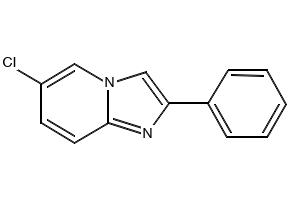 6-CHLORO-2-PHENYLIMIDAZO[1,2-A]PYRIDINE structure, CAS 168837-18-1