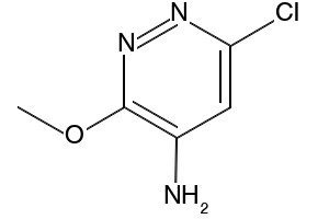 6-CHLORO-3-METHOXYPYRIDAZIN-4-AMINE structure, CAS 14369-14-3
