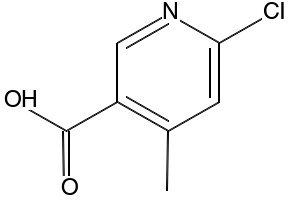 6-CHLORO-4-METHYL-3-PYRIDINECARBOXYLIC ACID structure, CAS 503555-50-8