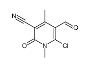 6-CHLORO-5-FORMYL-1,2-DIHYDRO-1,4-DIMETHYL-2-OXOPYRIDINE-3-CARBONITRILE structure, CAS 329348-61-0