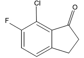 6-CHLORO-7-FLUORO-2,3-DIHYDRO-1H-INDEN-1-ONE structure, CAS 1179361-81-9