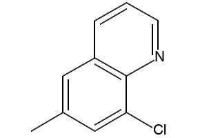 6-CHLORO-8-METHYLQUINOLINE structure, CAS 19655-50-6