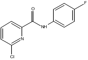 6-CHLORO-N-(4-FLUOROPHENYL)PICOLINAMIDE structure, CAS 137640-94-9