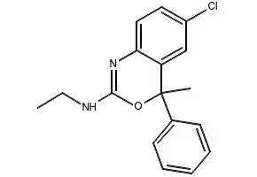 6-CHLORO-N-ETHYL-4-PHENYL-4H-BENZO[D][1,3]THIAZIN-2-AMINE structure, CAS 16781-39-8