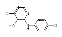 6-CHLORO-N4-(4-CHLOROPHENYL)-4,5-PYRIMIDINEDIAMINE structure, CAS 103505-49-3