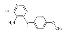 6-CHLORO-N4-(4-METHOXYPHENYL)-4,5-PYRIMIDINEDIAMINE structure, CAS 17465-98-4