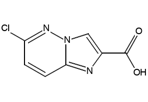 6-CHLOROIMIDAZO[1,2-B]PYRIDAZINE-2-CARBOXYLIC ACID structure, CAS 14714-24-0