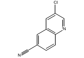 6-CHLOROQUINOLINE-3-CARBONITRILE structure, CAS 13669-66-4