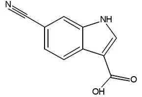 6-CYANO-1H-INDOLE-3-CARBOXYLIC ACID structure, CAS 174500-88-0