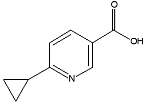 6-CYCLOPROPYLNICOTINIC ACID structure, CAS 75893-75-3
