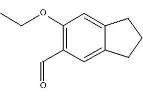 6-ETHOXY-2,3-DIHYDRO-1H-INDENE-5-CARBALDEHYDE structure, CAS 16424-56-9