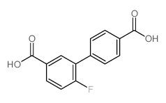 6-FLUORO-[1,1'-BIPHENYL]-3,4'-DICARBOXYLIC ACID structure, CAS 1261941-47-2