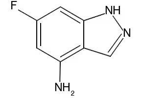 6-FLUORO-1H-INDAZOL-4-AMINE structure, CAS 885520-16-1