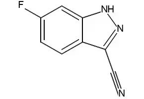 6-FLUORO-1H-INDAZOLE-3-CARBONITRILE structure, CAS 885278-33-1