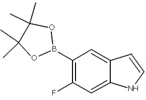 6-FLUORO-2-(4,4,5,5-TETRAMETHYL-1,3,2-DIOXABOROLAN-2-YL)-1H-INDOLE structure, CAS 1256358-98-1
