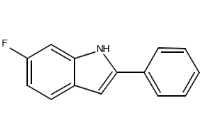 6-FLUORO-2-PHENYL-1H-INDOLE structure, CAS 255724-72-2