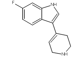 6-FLUORO-3-(1,2,3,6-TETRAHYDROPYRIDIN-4-YL)-1H-INDOLE structure, CAS 180161-14-2