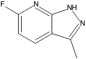 6-FLUORO-3-(PYRIDIN-4-YL)-1H-PYRAZOLO[3,4-B]PYRIDINE structure, CAS 552331-67-6