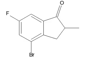 6-FLUORO-4-METHYL-2,3-DIHYDRO-1H-INDEN-1-ONE structure, CAS 174603-42-0