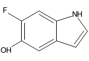 6-FLUORO-5-HYDROXYINDOLE structure, CAS 288386-15-2