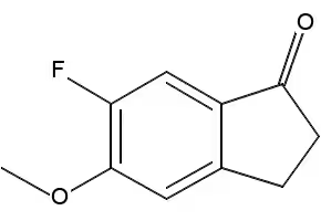6-FLUORO-5-METHOXY-2,3-DIHYDRO-1H-INDEN-1-ONE structure, CAS 295779-82-7