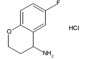 6-FLUOROCHROMAN-4-AMINE HYDROCHLORIDE structure, CAS 191609-45-7