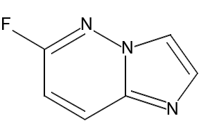 6-FLUOROIMIDAZO[1,2-B]PYRIDAZINE structure, CAS 113501-27-2