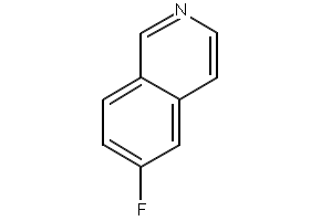 6-FLUOROISOQUINOLINE structure, CAS 1075-11-2