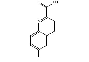 6-FLUOROQUINOLINE-2-CARBOXYLIC ACID structure, CAS 86324-51-8
