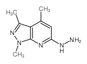 6-HYDRAZINYL-1,3,4-TRIMETHYL-1H-PYRAZOLO[3,4-B]PYRIDINE structure, CAS 175202-00-3