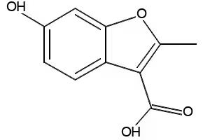 6-HYDROXY-2-METHYLBENZOFURAN-3-CARBOXYLIC ACID structure, CAS 854515-52-9