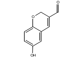 6-HYDROXY-4H-CHROMENE-3-CARBALDEHYDE structure, CAS 134822-76-7