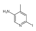 6-IODO-4-METHYLPYRIDIN-3-AMINE structure, CAS 633328-47-9