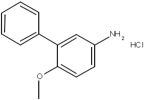 6-METHOXY-[1,1'-BIPHENYL]-3-AMINE HYDROCHLORIDE structure, CAS 92028-21-2