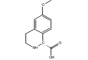 6-METHOXY-1,2,3,4-TETRAHYDROISOQUINOLINE-4-CARBOXYLIC ACID structure, CAS 1207175-96-9