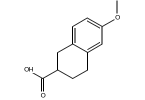 6-METHOXY-1,2,3,4-TETRAHYDRONAPHTHALENE-2-CARBOXYLIC ACID structure, CAS 2471-69-4