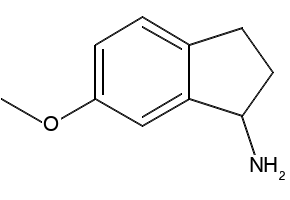 6-METHOXY-2,3-DIHYDRO-1H-INDEN-1-AMINE structure, CAS 103028-81-5