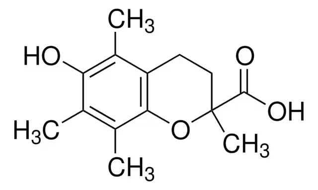 6-METHOXY-2,5,7,8-TETRAMETHYLCHROMAN-2-CARBOXYLIC ACID structure, CAS 106461-96-5